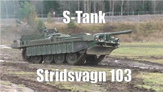 S-Tank - Stridsvagn 103 Driving Demonstration (5) - Arsenalen