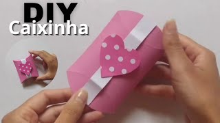 DICA FÁCIL DE CAIXINHA PARA LEMBRANCINHAS 💕 #Diy #youtubeshorts