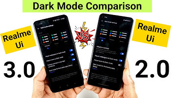 Realme Ui 3.0 vs Realme Ui 2.0 Dark Mode Comparison What are the changes 🤔🤷‍♂️🔥
