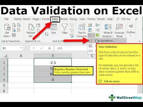 Data Validation in Microsoft Excel - YouTube