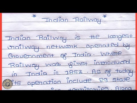 essay on indian railways in english