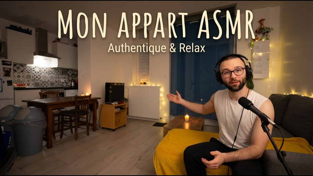 Apartment tour, visite de mon appartement de 50m2 (ASMR Français)