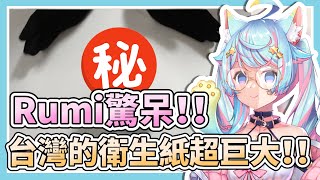 台灣的這個東西...竟然那~麼大!!?【Rumi/懶貓子】【Vtuber精華】