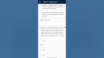 Nature and Properties of material | NPTEL | Assignment 7