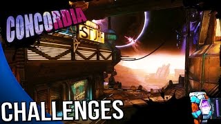 Borderlands The Pre Sequel - Concordia Challenges - Symbols, Clairvoyant, Fair Cop, Dancing Robot