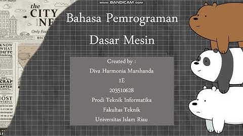 Bahasa Pemrograman Dasar Mesin