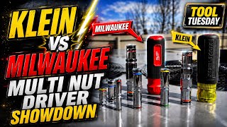 Klein 9 in 1 Magnetic Multi-Nut Driver vs Milwaukee 7 in 1 HOLLOWCORE Multi-Nut Driver 