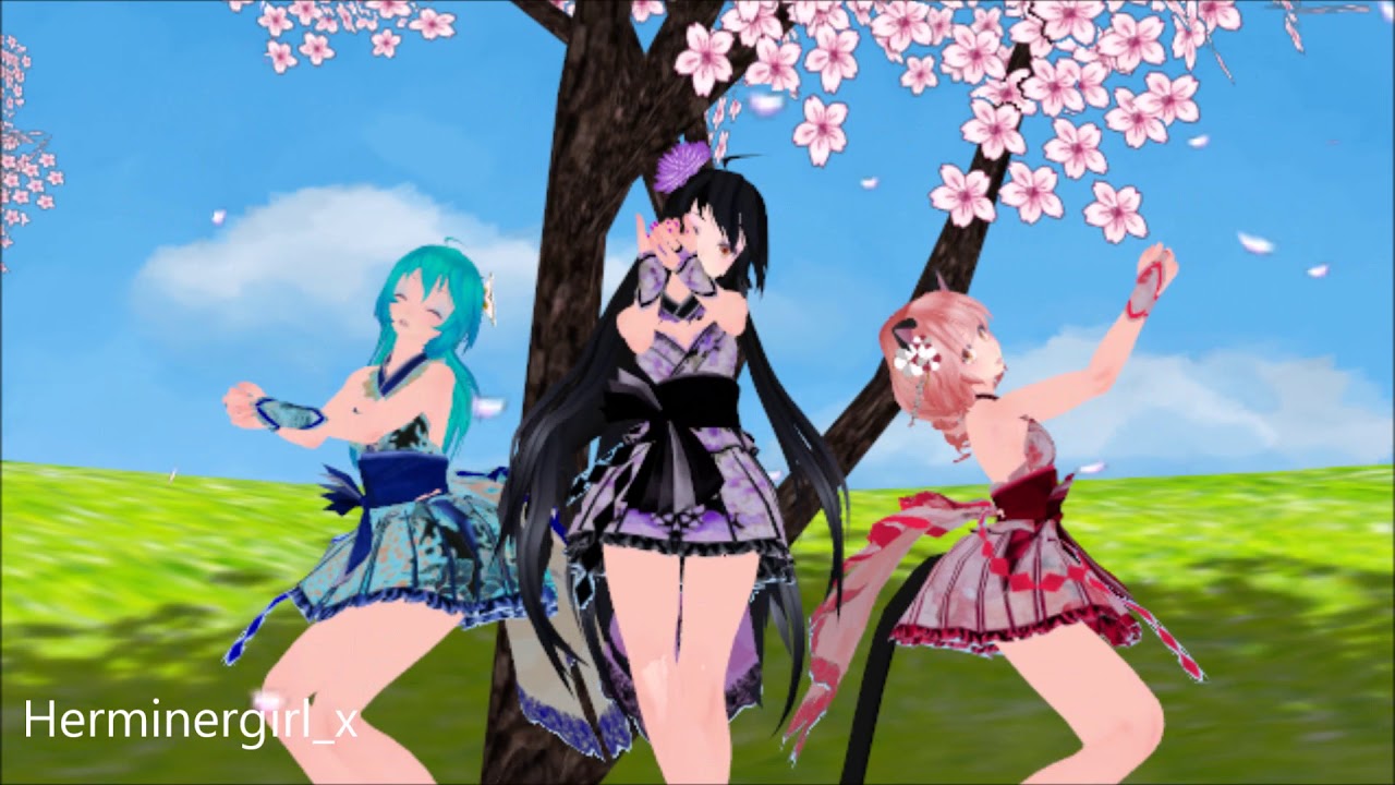 MMD - Aphmau, Katelyn and Kawaii~Chan - Tougen Renka {Aphmau}