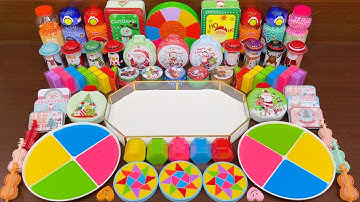 Mixing Random Things into GLOSSY Slime!! Satisfying RAINBOW SLIME Video