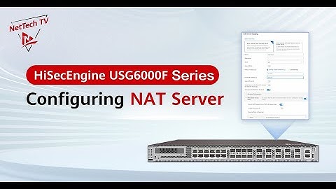 Configuring NAT Server on the HiSecEngine USG6000F