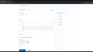 Multiple-choice question in Brightspace