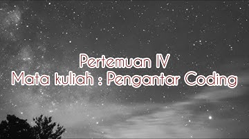 PERTEMUAN IV: MENGINPUTKAN NAMA & NIM ANDA DENGAN STANDAR INPUT/OUTPUT DALAM PROGRAM DEV C++