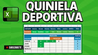 This is how you make a WINNING QUINIELA with Excel ⚽💻 And no one taught you how before! screenshot 2