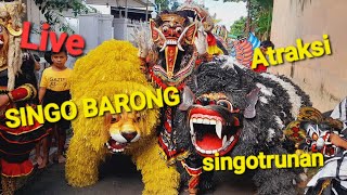 ATRAKSI SINGO BARONG singotrunan live singotrunan