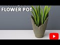 DIY Handmade Flower Pot from Towels