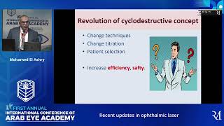 Recent Updates In Ophthalmic Laser Dr. Mohamed El Ashry