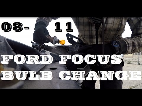 How to change headlight bulb and Turn signal 08-11 Ford Focus