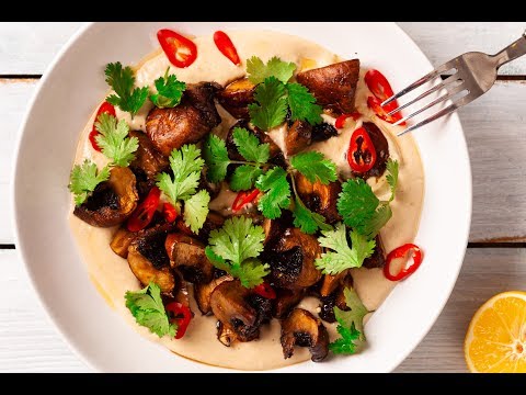 Mushroom With Tahini Sauce | Vegetarian Recipe |