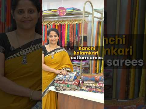 Kanchi Kalamkari Cotton Sarees-Rangvarsha Sarees -Elegant printed fine cotton sarees -NEW ARRIVALS