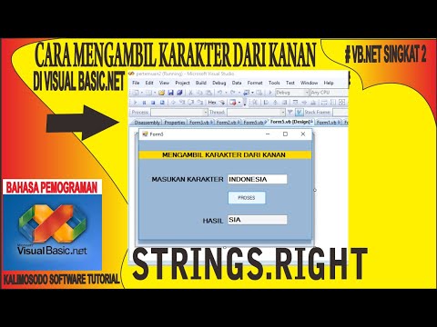 Cara mengambil karakter dari kanan di vb.net /vb.net singkat2
