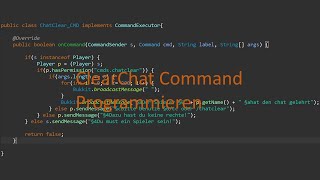 ChatClear Command Programmieren || Spigot 1.8
