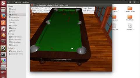 OpenGL + Bullet Pool Table Application