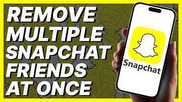 How To Remove Multiple Snapchat Friends At Once (2024)