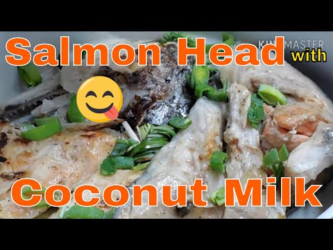 Salmon Head with Coconut Milk creamier gingerspice