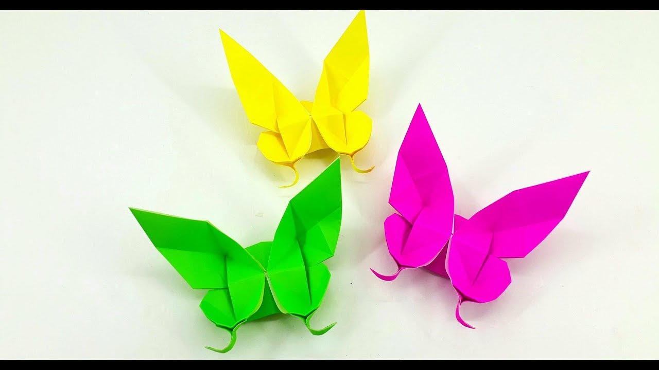 Origami Tutorial - How to fold an paper Butterfly