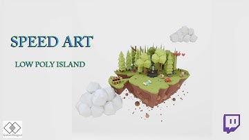 Speed Art - Low Poly Island (Blender)