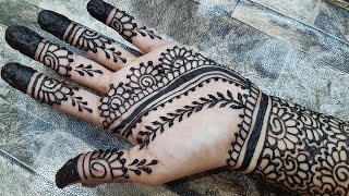 Arabic Mehndihenna Design Simple Mehndi Design Beautiful Floral Menhdihenna Aqsa Shahjhan