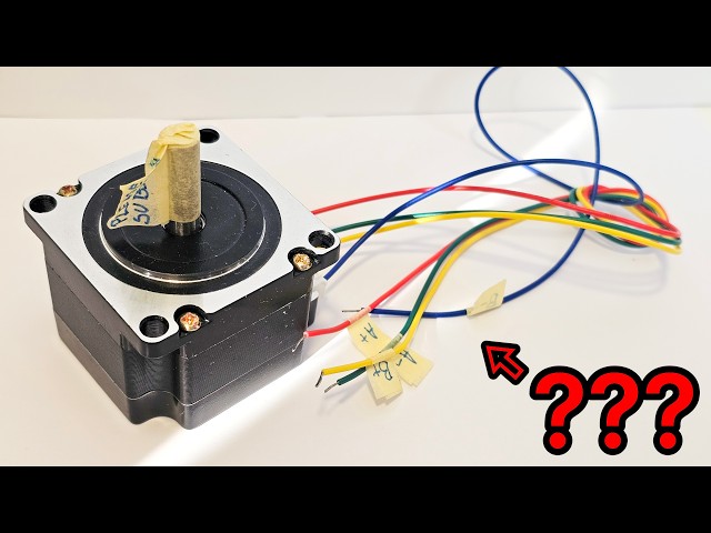 How to Identify Stepper Motor Wires (Find A+/A- & B+/B-) - YouTube