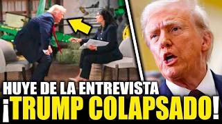 Trump EXPLOTA en plena ENTREVISTA en vivo y ABANDONA el set CORRIENDO tras ser ACORRALADO
