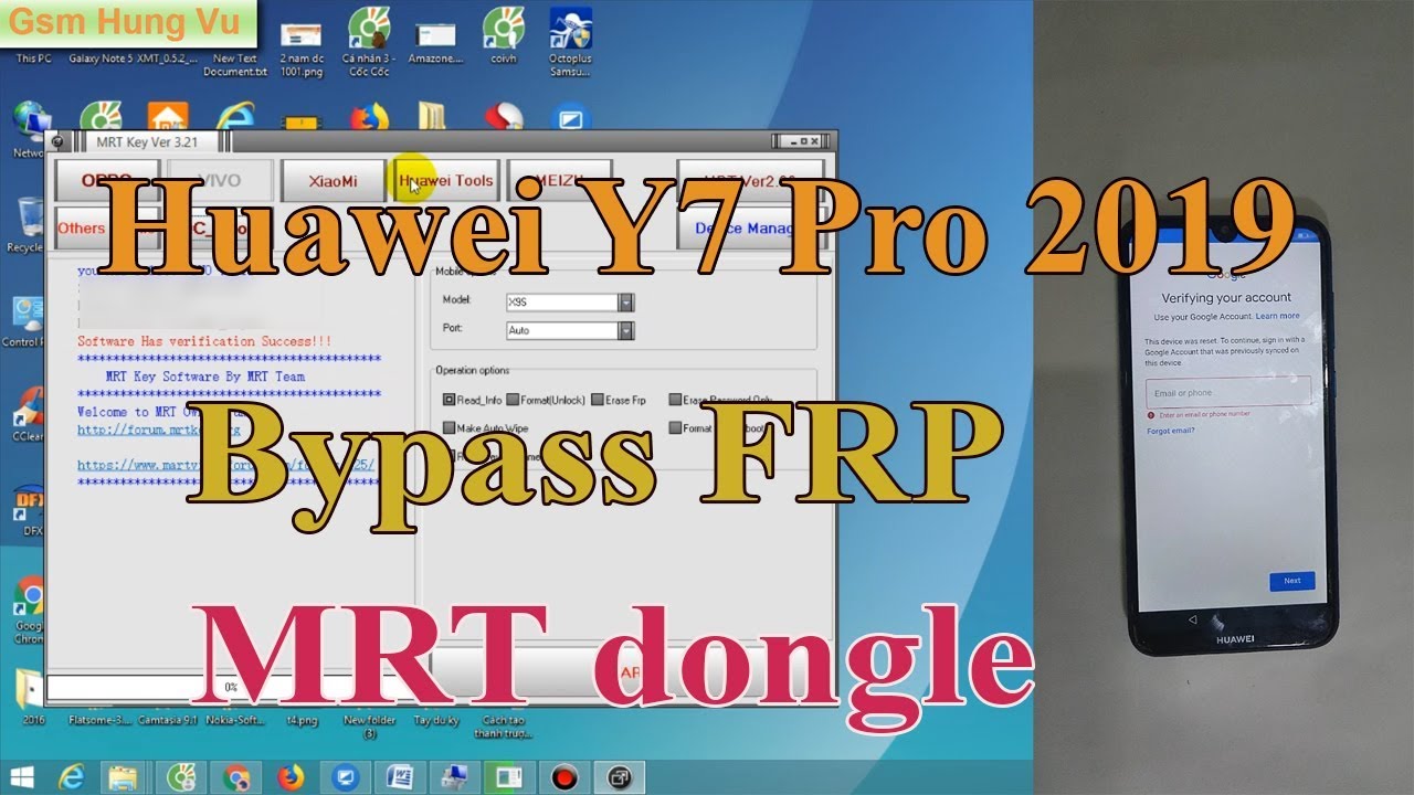 mrt รายเดือน  Update 2022  Huawei Y7 Pro 2019 Frp Bypass With MRT dongle Solution ok.