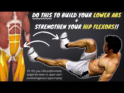  WEIGHTED Lower Abs & Hip Flexor Workout Progression + Anatomy | V-CUT (Cables OR Resistance Bands)