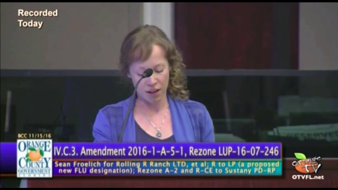 Rep. Smith's open letter to Orange Commission opposing Lake Pickett developments