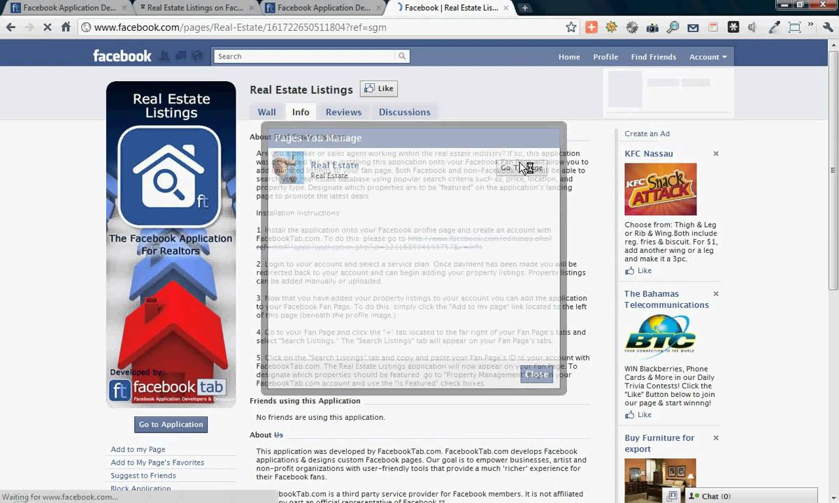 How to Install Real Estate Listings Facebook Application YouTube