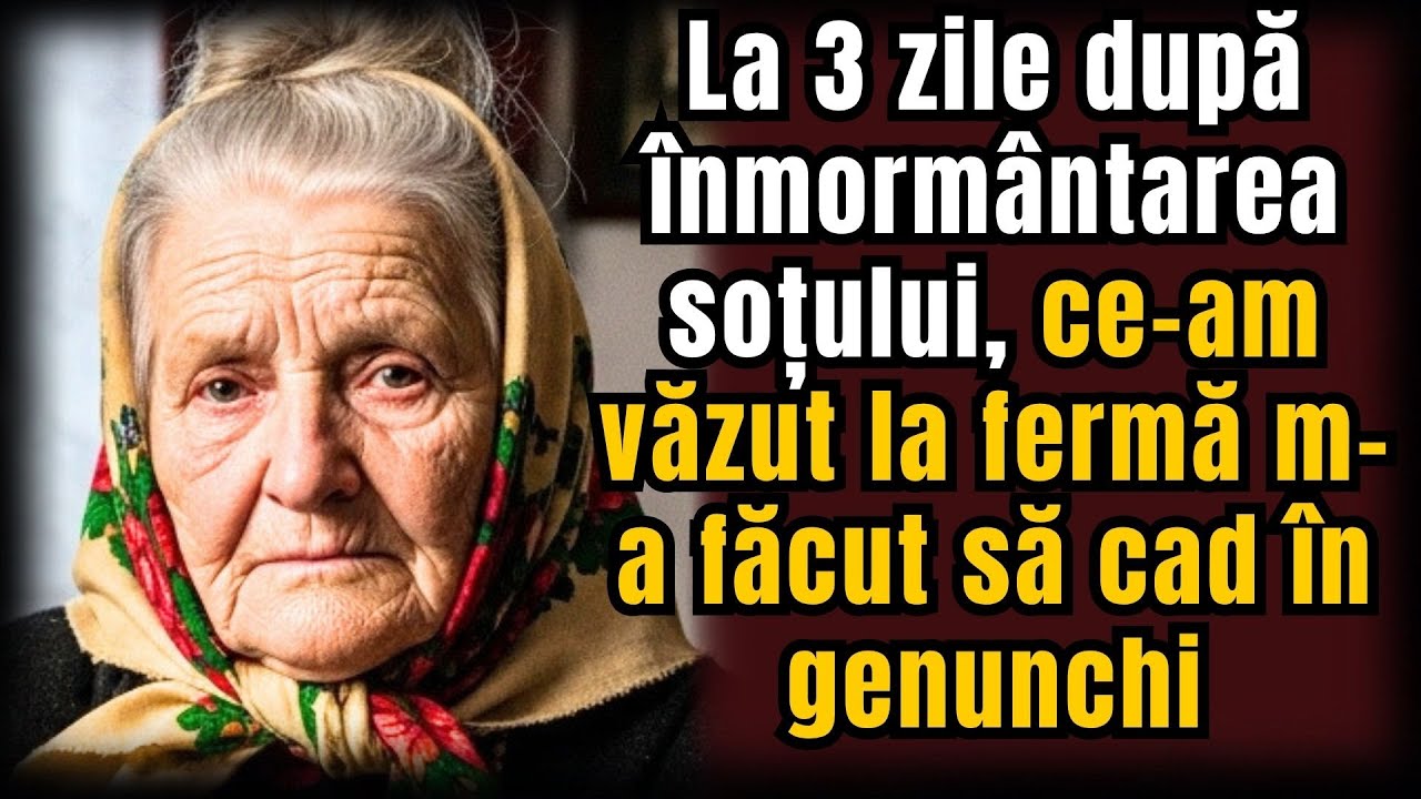La 3 zile după înmormântarea soțului, ce-am văzut la fermă m-a făcut să cad în genunchi