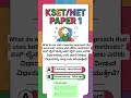 KSET | NET | PAPER 1 #kset #net #shorts #kea #wiseminds22