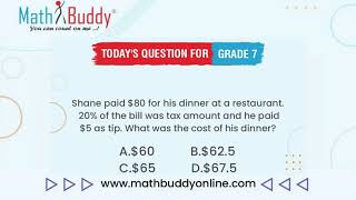 Math Practice Problem Grade 7 Question 217