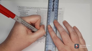 AS Statistics - calculations from cumulative frequency graphs