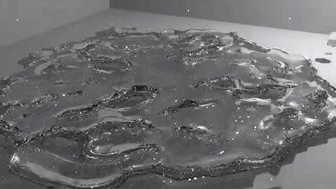 Blender Fluid Simulation luxrender test OpenCL low sample.