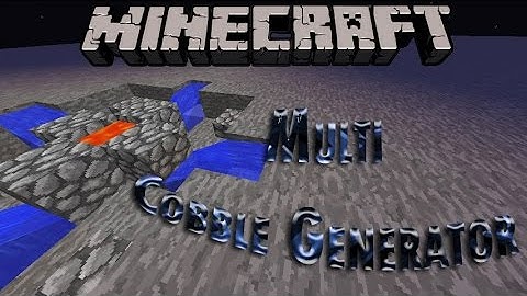 Minecraft Multi Cobble Generator WITH ONE LAVA BUCKET