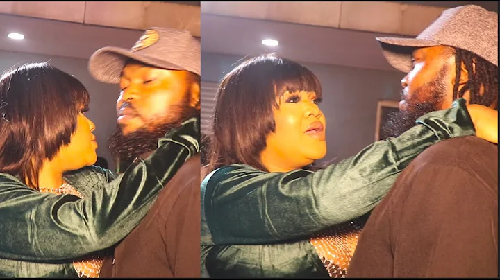 So In Love! Heartwarming Moment When Toyin Abraham Hugs Her Husband At Her Event"