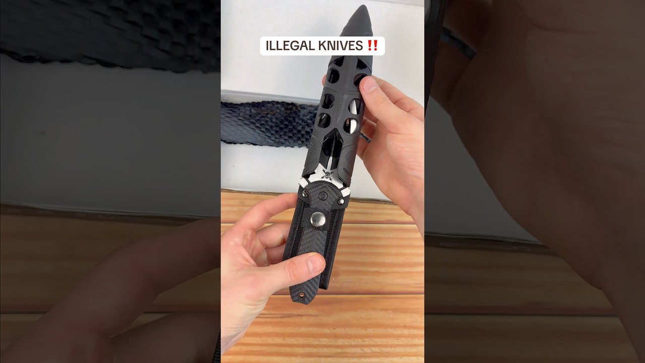 SMALLEST BUTTERFLY KNIFE OPENS ILLEGAL KNIVES