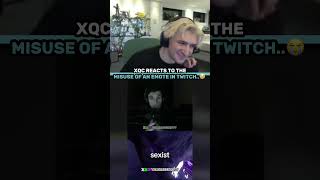 Xqc Reacts To The Misuse Of An Emote In Twitch Chat xqc xqc react fyp reactionclips funny