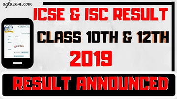 ICSE and ISC 2019 Result Announced || How to check ICSE and ISC 2019 result