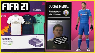 THE PERFECT FIFA 21 CAREER MODE? - KIT CREATOR, SPONSORS, NEW MENU'S \& MORE