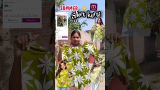 summer ☀️ short kurti ₹164 #ytshorts #fashion #youtubeshorts #meesho #kurti