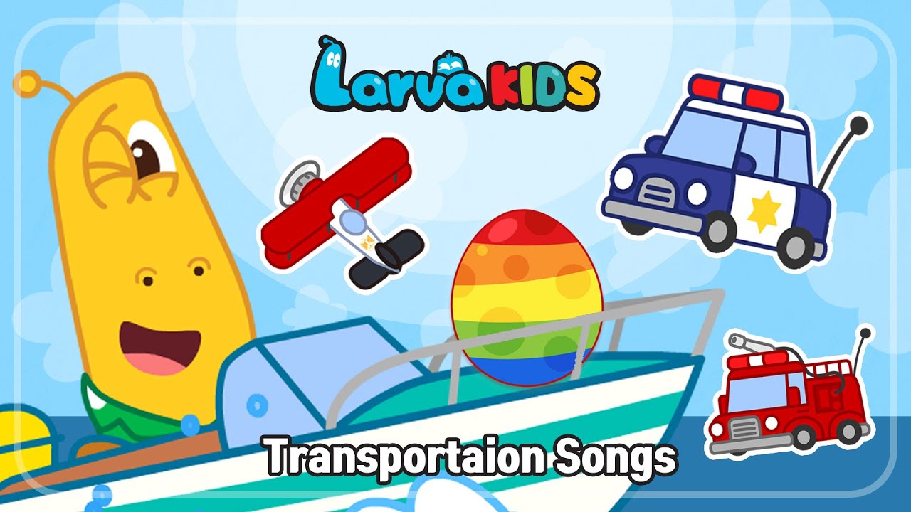 ⁣★TRANSPORTATION SONGS★ | Larva KIDS | car song | compilation | 15min